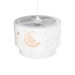 GLOBOSTAR® MOON 204-0011 Παιδικό Κρεμαστό Φωτιστικό Οροφής με Ντουί 1 x E27 AC 220-240V IP20 - Πολύχρωμο - Μ30 x Π30 x Υ24cm - Image 7