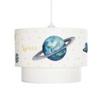 GLOBOSTAR® SATURN 204-0012 Παιδικό Κρεμαστό Φωτιστικό Οροφής με Ντουί 1 x E27 AC 220-240V IP20 - Πολύχρωμο - Μ30 x Π30 x Υ24cm - Image 5