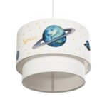 GLOBOSTAR® SATURN 204-0012 Παιδικό Κρεμαστό Φωτιστικό Οροφής με Ντουί 1 x E27 AC 220-240V IP20 - Πολύχρωμο - Μ30 x Π30 x Υ24cm - Image 6