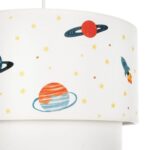 GLOBOSTAR® SATURN 204-0012 Παιδικό Κρεμαστό Φωτιστικό Οροφής με Ντουί 1 x E27 AC 220-240V IP20 - Πολύχρωμο - Μ30 x Π30 x Υ24cm - Image 9