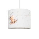 GLOBOSTAR® MOON 204-0013 Παιδικό Κρεμαστό Φωτιστικό Οροφής με Ντουί 1 x E27 AC 220-240V IP20 - Πολύχρωμο - Μ28 x Π28 x Υ24cm