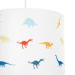 GLOBOSTAR® DINO 204-0014 Παιδικό Κρεμαστό Φωτιστικό Οροφής με Ντουί 1 x E27 AC 220-240V IP20 - Πολύχρωμο - Μ28 x Π28 x Υ24cm - Image 9