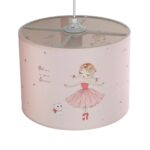 GLOBOSTAR® BALLERINA 204-0015 Παιδικό Κρεμαστό Φωτιστικό Οροφής με Ντουί 1 x E27 AC 220-240V IP20 - Ροζ - Μ28 x Π28 x Υ24cm - Image 7