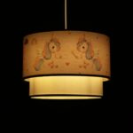 GLOBOSTAR® PONY 204-0016 Παιδικό Κρεμαστό Φωτιστικό Οροφής με Ντουί 1 x E27 AC 220-240V IP20 - Ροζ - Μ30 x Π30 x Υ24cm - Image 3