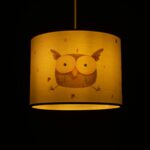 GLOBOSTAR® OWL 204-0017 Παιδικό Κρεμαστό Φωτιστικό Οροφής με Ντουί 1 x E27 AC 220-240V IP20 - Πολύχρωμο - Μ28 x Π28 x Υ24cm - Image 3
