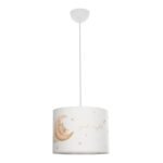 GLOBOSTAR® MOON 204-0019 Παιδικό Κρεμαστό Φωτιστικό Οροφής με Ντουί 1 x E27 AC 220-240V IP20 - Πολύχρωμο - Μ28 x Π28 x Υ24cm - Image 4