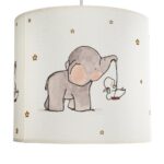 GLOBOSTAR® ELEPHANT 204-0020 Παιδικό Κρεμαστό Φωτιστικό Οροφής με Ντουί 1 x E27 AC 220-240V IP20 - Πολύχρωμο - Μ24 x Π24 x Υ23cm - Image 9