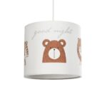 GLOBOSTAR® BEAR 204-0021 Παιδικό Κρεμαστό Φωτιστικό Οροφής με Ντουί 1 x E27 AC 220-240V IP20 - Πολύχρωμο - Μ24 x Π24 x Υ23cm