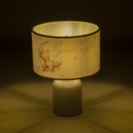 GLOBOSTAR® MOON 204-0023 Παιδικό Επιτραπέζιο Φωτιστικό Πορτατίφ με Ντουί 1 x E27 AC 220-240V IP20 - Πολύχρωμο - Μ24 x Π24 x Υ32cm - Image 3