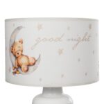 GLOBOSTAR® MOON 204-0023 Παιδικό Επιτραπέζιο Φωτιστικό Πορτατίφ με Ντουί 1 x E27 AC 220-240V IP20 - Πολύχρωμο - Μ24 x Π24 x Υ32cm - Image 6