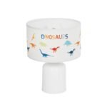 GLOBOSTAR® DINO 204-0028 Παιδικό Επιτραπέζιο Φωτιστικό Πορτατίφ με Ντουί 1 x E27 AC 220-240V IP20 - Πολύχρωμο - Μ24 x Π24 x Υ32cm