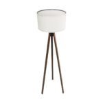 GLOBOSTAR® SAGA 204-0031 Μοντέρνο Επιδαπέδιο Φωτιστικό με Ντουί 1 x E27 AC 220-240V IP20 - Καφέ & Μπεζ - Μ38 x Π38 x Υ140cm - Image 4