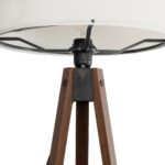 GLOBOSTAR® SAGA 204-0031 Μοντέρνο Επιδαπέδιο Φωτιστικό με Ντουί 1 x E27 AC 220-240V IP20 - Καφέ & Μπεζ - Μ38 x Π38 x Υ140cm - Image 6