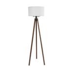 GLOBOSTAR® SAGA 204-0032 Μοντέρνο Επιδαπέδιο Φωτιστικό με Ντουί 1 x E27 AC 220-240V IP20 - Καφέ & Λευκό - Μ38 x Π38 x Υ140cm - Image 3