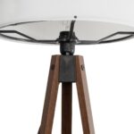 GLOBOSTAR® SAGA 204-0032 Μοντέρνο Επιδαπέδιο Φωτιστικό με Ντουί 1 x E27 AC 220-240V IP20 - Καφέ & Λευκό - Μ38 x Π38 x Υ140cm - Image 6