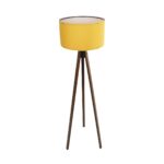 GLOBOSTAR® SAGA 204-0033 Μοντέρνο Επιδαπέδιο Φωτιστικό με Ντουί 1 x E27 AC 220-240V IP20 - Καφέ & Κίτρινο - Μ38 x Π38 x Υ140cm - Image 4