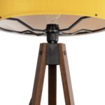 GLOBOSTAR® SAGA 204-0033 Μοντέρνο Επιδαπέδιο Φωτιστικό με Ντουί 1 x E27 AC 220-240V IP20 - Καφέ & Κίτρινο - Μ38 x Π38 x Υ140cm - Image 6