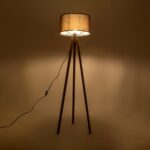 GLOBOSTAR® SAGA 204-0034 Μοντέρνο Επιδαπέδιο Φωτιστικό με Ντουί 1 x E27 AC 220-240V IP20 - Καφέ - Μ38 x Π38 x Υ140cm - Image 2