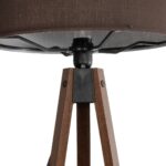 GLOBOSTAR® SAGA 204-0034 Μοντέρνο Επιδαπέδιο Φωτιστικό με Ντουί 1 x E27 AC 220-240V IP20 - Καφέ - Μ38 x Π38 x Υ140cm - Image 6