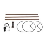 GLOBOSTAR® SAGA 204-0034 Μοντέρνο Επιδαπέδιο Φωτιστικό με Ντουί 1 x E27 AC 220-240V IP20 - Καφέ - Μ38 x Π38 x Υ140cm - Image 8