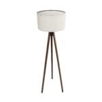 GLOBOSTAR® SAGA 204-0035 Μοντέρνο Επιδαπέδιο Φωτιστικό με Ντουί 1 x E27 AC 220-240V IP20 - Καφέ & Λευκό - Μ38 x Π38 x Υ140cm - Image 4