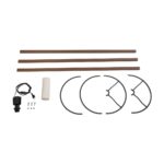 GLOBOSTAR® SAGA 204-0035 Μοντέρνο Επιδαπέδιο Φωτιστικό με Ντουί 1 x E27 AC 220-240V IP20 - Καφέ & Λευκό - Μ38 x Π38 x Υ140cm - Image 8