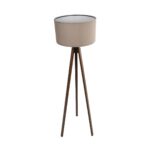 GLOBOSTAR® SAGA 204-0036 Μοντέρνο Επιδαπέδιο Φωτιστικό με Ντουί 1 x E27 AC 220-240V IP20 - Καφέ & Γκρι - Μ38 x Π38 x Υ140cm - Image 4