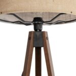 GLOBOSTAR® SAGA 204-0037 Μοντέρνο Επιδαπέδιο Φωτιστικό με Ντουί 1 x E27 AC 220-240V IP20 - Καφέ & Mπεζ - Μ38 x Π38 x Υ140cm - Image 6