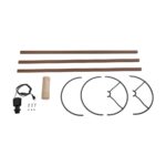 GLOBOSTAR® SAGA 204-0037 Μοντέρνο Επιδαπέδιο Φωτιστικό με Ντουί 1 x E27 AC 220-240V IP20 - Καφέ & Mπεζ - Μ38 x Π38 x Υ140cm - Image 8