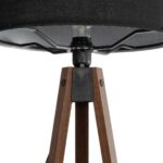 GLOBOSTAR® SAGA 204-0038 Μοντέρνο Επιδαπέδιο Φωτιστικό με Ντουί 1 x E27 AC 220-240V IP20 - Καφέ & Μαύρο - Μ38 x Π38 x Υ140cm - Image 6