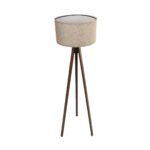 GLOBOSTAR® SAGA 204-0039 Μοντέρνο Επιδαπέδιο Φωτιστικό με Ντουί 1 x E27 AC 220-240V IP20 - Καφέ & Μπεζ - Μ38 x Π38 x Υ140cm - Image 4