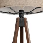 GLOBOSTAR® SAGA 204-0039 Μοντέρνο Επιδαπέδιο Φωτιστικό με Ντουί 1 x E27 AC 220-240V IP20 - Καφέ & Μπεζ - Μ38 x Π38 x Υ140cm - Image 6