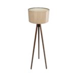 GLOBOSTAR® SAGA 204-0040 Μοντέρνο Επιδαπέδιο Φωτιστικό με Ντουί 1 x E27 AC 220-240V IP20 - Καφέ & Μπεζ - Μ38 x Π38 x Υ140cm - Image 4