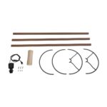 GLOBOSTAR® SAGA 204-0040 Μοντέρνο Επιδαπέδιο Φωτιστικό με Ντουί 1 x E27 AC 220-240V IP20 - Καφέ & Μπεζ - Μ38 x Π38 x Υ140cm - Image 8