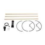 GLOBOSTAR® SAGA 204-0041 Μοντέρνο Επιδαπέδιο Φωτιστικό με Ντουί 1 x E27 AC 220-240V IP20 - Μπεζ & Μαύρο - Μ38 x Π38 x Υ140cm - Image 8