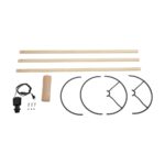 GLOBOSTAR® SAGA 204-0043 Μοντέρνο Επιδαπέδιο Φωτιστικό με Ντουί 1 x E27 AC 220-240V IP20 - Μπεζ - Μ38 x Π38 x Υ140cm - Image 8