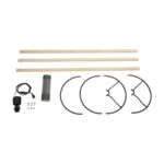 GLOBOSTAR® SAGA 204-0044 Μοντέρνο Επιδαπέδιο Φωτιστικό με Ντουί 1 x E27 AC 220-240V IP20 - Μπεζ & Γκρι - Μ38 x Π38 x Υ140cm - Image 8