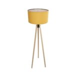 GLOBOSTAR® SAGA 204-0045 Μοντέρνο Επιδαπέδιο Φωτιστικό με Ντουί 1 x E27 AC 220-240V IP20 - Μπεζ & Κίτρινο - Μ38 x Π38 x Υ140cm - Image 4