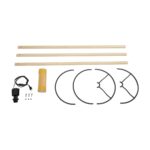 GLOBOSTAR® SAGA 204-0045 Μοντέρνο Επιδαπέδιο Φωτιστικό με Ντουί 1 x E27 AC 220-240V IP20 - Μπεζ & Κίτρινο - Μ38 x Π38 x Υ140cm - Image 8