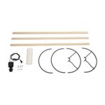 GLOBOSTAR® SAGA 204-0046 Μοντέρνο Επιδαπέδιο Φωτιστικό με Ντουί 1 x E27 AC 220-240V IP20 - Μπεζ & Λευκό - Μ38 x Π38 x Υ140cm - Image 8