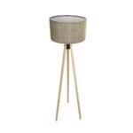 GLOBOSTAR® SAGA 204-0047 Μοντέρνο Επιδαπέδιο Φωτιστικό με Ντουί 1 x E27 AC 220-240V IP20 - Μπεζ & Πράσινο - Μ38 x Π38 x Υ140cm - Image 4