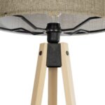 GLOBOSTAR® SAGA 204-0047 Μοντέρνο Επιδαπέδιο Φωτιστικό με Ντουί 1 x E27 AC 220-240V IP20 - Μπεζ & Πράσινο - Μ38 x Π38 x Υ140cm - Image 6