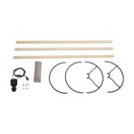 GLOBOSTAR® SAGA 204-0048 Μοντέρνο Επιδαπέδιο Φωτιστικό με Ντουί 1 x E27 AC 220-240V IP20 - Μπεζ & Γκρι - Μ38 x Π38 x Υ140cm - Image 8