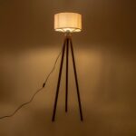 GLOBOSTAR® SAGA 204-0049 Μοντέρνο Επιδαπέδιο Φωτιστικό με Ντουί 1 x E27 AC 220-240V IP20 - Καφέ & Ροζ - Μ38 x Π38 x Υ140cm - Image 2