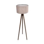 GLOBOSTAR® SAGA 204-0049 Μοντέρνο Επιδαπέδιο Φωτιστικό με Ντουί 1 x E27 AC 220-240V IP20 - Καφέ & Ροζ - Μ38 x Π38 x Υ140cm - Image 4