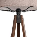 GLOBOSTAR® SAGA 204-0049 Μοντέρνο Επιδαπέδιο Φωτιστικό με Ντουί 1 x E27 AC 220-240V IP20 - Καφέ & Ροζ - Μ38 x Π38 x Υ140cm - Image 6