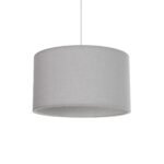 GLOBOSTAR® LOFTY 204-0093 Μοντέρνο Κρεμαστό Φωτιστικό Οροφής με Ντουί 1 x E27 AC 220-240V IP20 - Γκρι - Μ38 x Π38 x Υ26cm