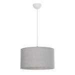 GLOBOSTAR® LOFTY 204-0093 Μοντέρνο Κρεμαστό Φωτιστικό Οροφής με Ντουί 1 x E27 AC 220-240V IP20 - Γκρι - Μ38 x Π38 x Υ26cm - Image 4