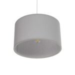 GLOBOSTAR® LOFTY 204-0093 Μοντέρνο Κρεμαστό Φωτιστικό Οροφής με Ντουί 1 x E27 AC 220-240V IP20 - Γκρι - Μ38 x Π38 x Υ26cm - Image 6