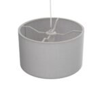 GLOBOSTAR® LOFTY 204-0093 Μοντέρνο Κρεμαστό Φωτιστικό Οροφής με Ντουί 1 x E27 AC 220-240V IP20 - Γκρι - Μ38 x Π38 x Υ26cm - Image 7